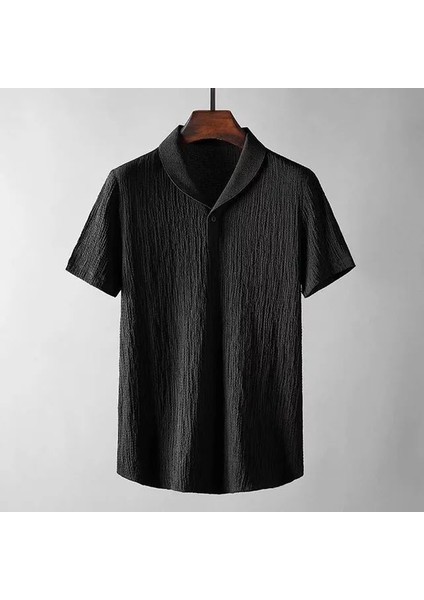 Yeni Sezon Bürümcük Krilkıl Kumaş Yazlık Likralı Siyah Kısa Kol Yazlık Tişört ve Beyaz Beli Lastikli Pantolon Takım modelleri