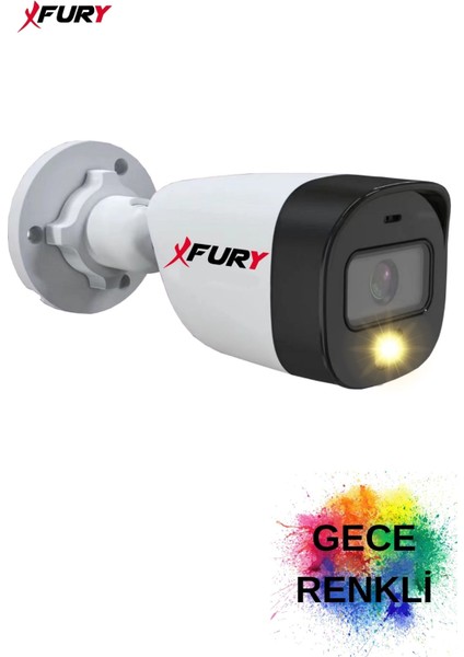 Gece Renkli  5mp Lens 2mp 1080P Full Hd Suya Dayanıklı Güvenlik Kamerası Ultra LED Renkli Gece Görüş