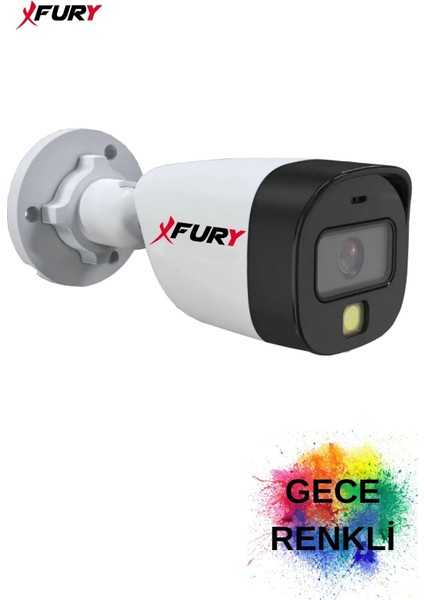 Gece Renkli  5mp Lens 2mp 1080P Full Hd Suya Dayanıklı Güvenlik Kamerası Ultra LED Renkli Gece Görüş