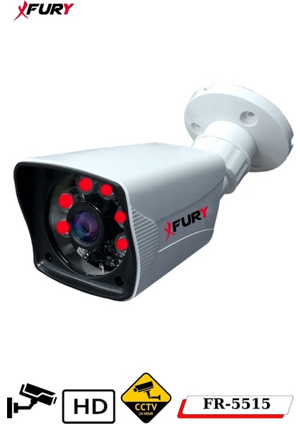 6 Kameralı 2mp Full Hd Görüntü 6 Atom LED Gece Görüşlü Dış Mekan Güvenlik Kamerası Seti 320GB