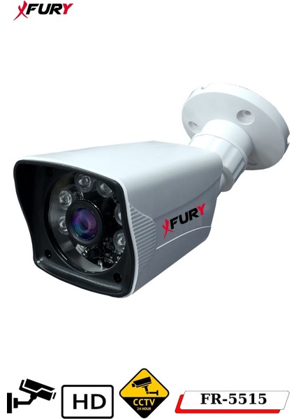6 Kameralı 2mp Full Hd Görüntü 6 Atom LED Gece Görüşlü Dış Mekan Güvenlik Kamerası Seti 320GB