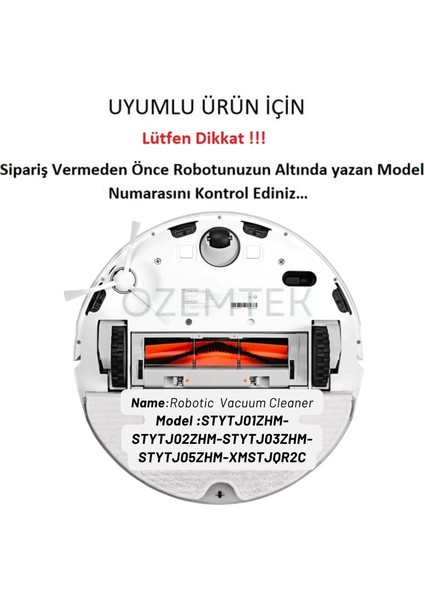 Xiaomi Vacuum Mop 1c,2c,vacuum Mop 2 Ultra,dreama F9 Robot Süpürge Uyumlu 7 Parça Set