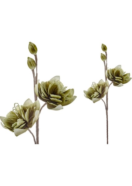 Katkat Çiçeği Yeşil 86CM Yapay Decorative Dekoratif Gerçekçi Çiçek Dal Ambians Güzellik 1 Adet
