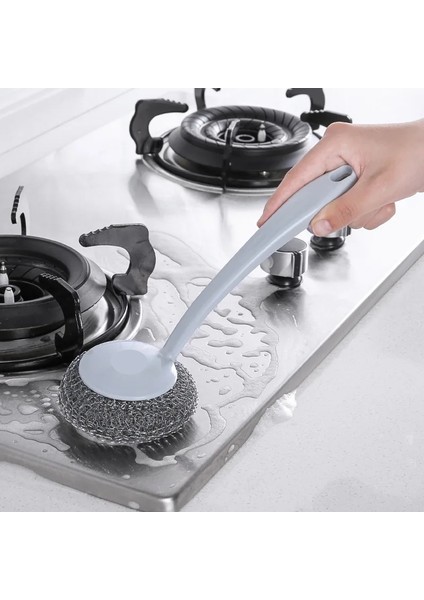 Çelik Tel Bulaşık Teli Ergonomik 10 Yedekli M.janssens Design 720677