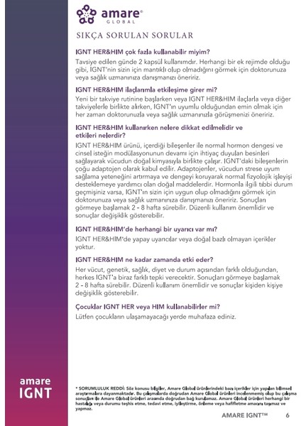 Ignt Kadın Özel Yaşam Takviyesi