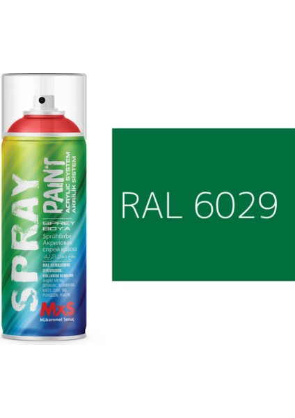 Extra Pigmentli Özel Yapım Akrilik Sprey Boya 400 ml (Yeşil Tonları)(Araba-Metal-Ahşah-Plastik)