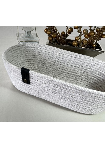 Oval Ekmek Sepeti Organizer Tress Supla Amerikan Servis Tamamlayıcı Hediyelik