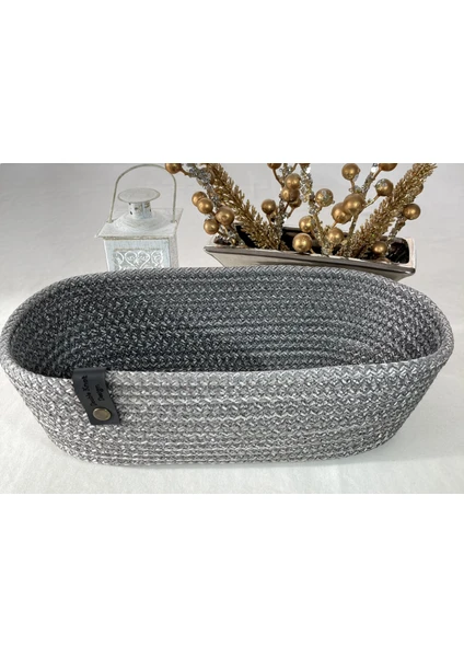 Double Knot Design Oval Ekmek Sepeti Organizer Tress Supla Amerikan Servis Tamamlayıcı Hediyelik