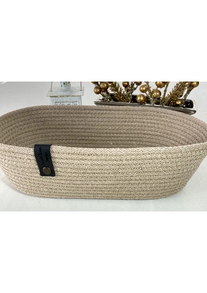 Double Knot Design Oval Ekmek Sepeti Organizer Tress Supla Amerikan Servis Tamamlayıcı Hediyelik