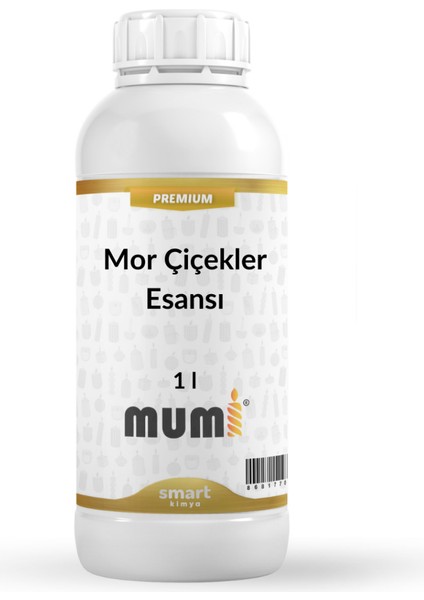 Premium Mor Çiçekler Mum Esansı 1 Litre