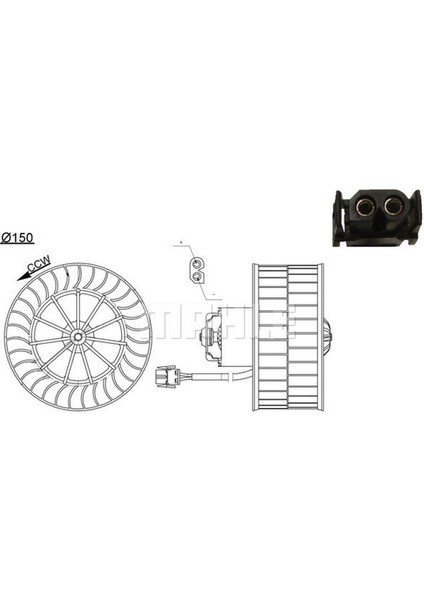 Kalorifer Motoru Bmw E36 12V Klimasiz 18051