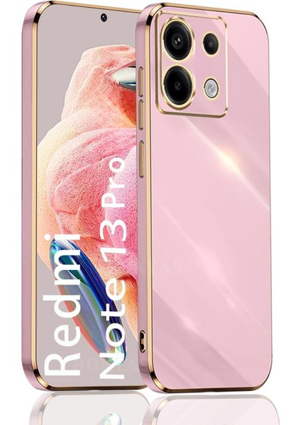 Xiaomi Redmi Note 13 Pro 4g Uyumlu Silikon Kılıf 3D Kamera Korumalı Arkası Renkli Kenarları Parlak Dore Tasarım Kapak fiyatları