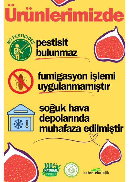 Küp Kesilmiş Kuru Incir 500GR
