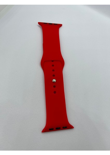 Apple Watch Uyumlu 38-40-41 mm Kırmızı Silikon Kordon