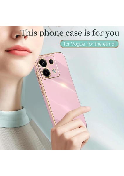 Xiaomi Redmi Note 13 Pro 5g Silikon Kılıf Kamera Korumalı Arkası Renkli Kenarları Parlak Dore Tasarım Kapak fırsatları