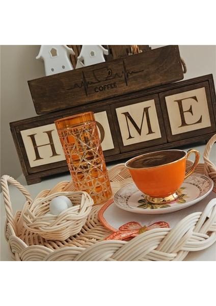 Home Yazılı Dekoratif Çekmeceli Organizer 42CM x 12CM x 10CM