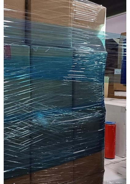 Net 250 Metre 23 Mic Kalın Mavi Eşya Mobilya Sarma Koruma Ambalaj Streci Taşınma Koli Streci