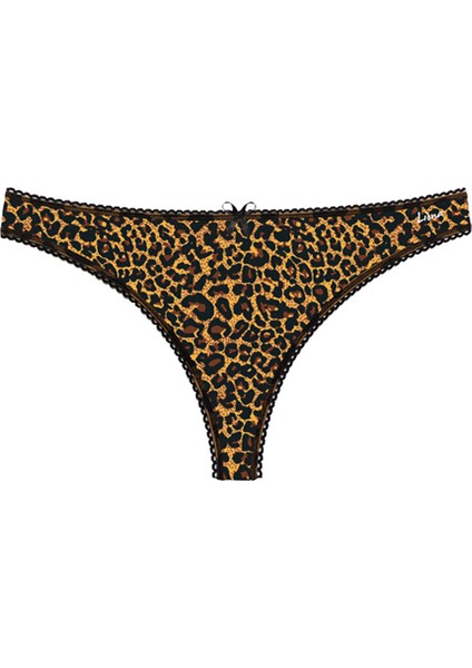 3'lü Paket Leopar Desenli Kadın G String Tanga