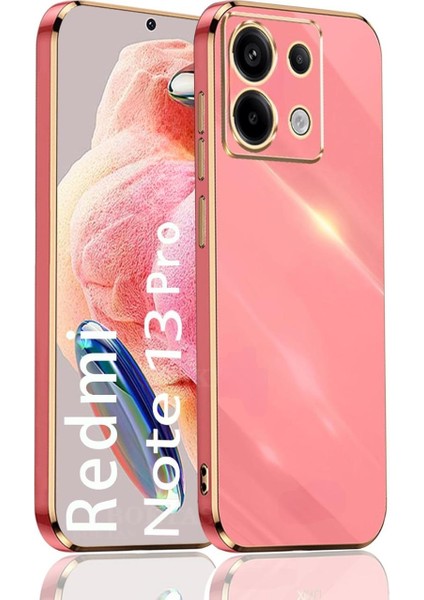 Xiaomi Redmi Note 13 Pro 5g Silikon Kılıf Kamera Korumalı Arkası Renkli Kenarları Parlak Dore Tasarım Kapak fiyatları