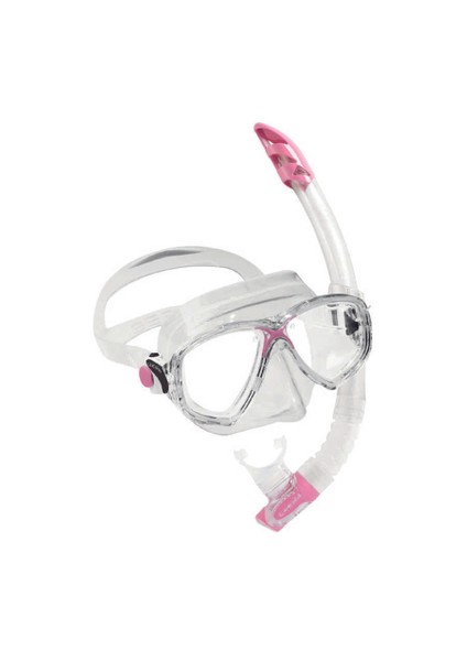 Marea-Gamma Yetişkin Maske Şnorkel Seti Şeffaf-Pembe