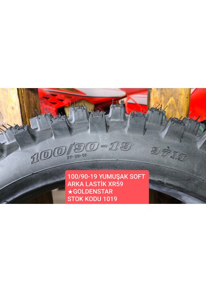 Golden Star 100/90-19 Yumuşak Soft Arka Lastik XR59. Enduro Cross ★goldenstar Stok Kodu 1019