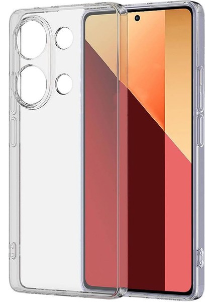 Redmi Note 13 4g Kılıf Şeffaf 3D Kamera Korumalı Slim Fit Tasarım Esnek Renksiz Silikon Kapak