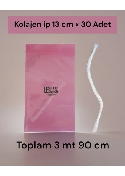 Kolajen ip Collagene Lines 13 cm x 30 Adet