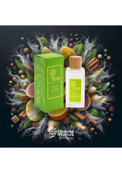 Limon & Zencefil Kolonyası 80° 190 ml Cam Şişe