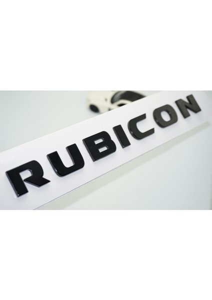Wrangler Rubicon Siyah Bagaj Yazı Jeep Ile Uyumlu