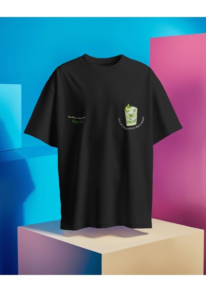 Mojito Tasarım Relaxed Fit Erkek Önü Baskılı Tişört
