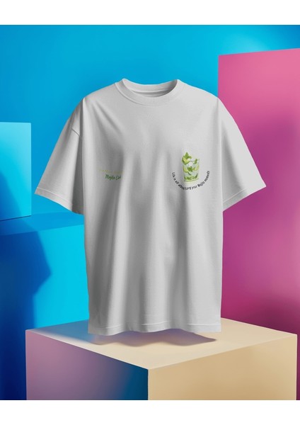 Mojito Tasarım Relaxed Fit Erkek Önü Baskılı Tişört