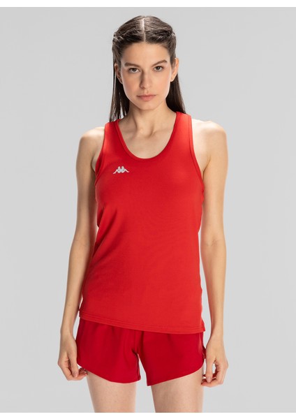 Kırmızı Kadın Bisiklet Yaka Regular Fit Atlet 32251ZW Survıvor Woman Tank 3