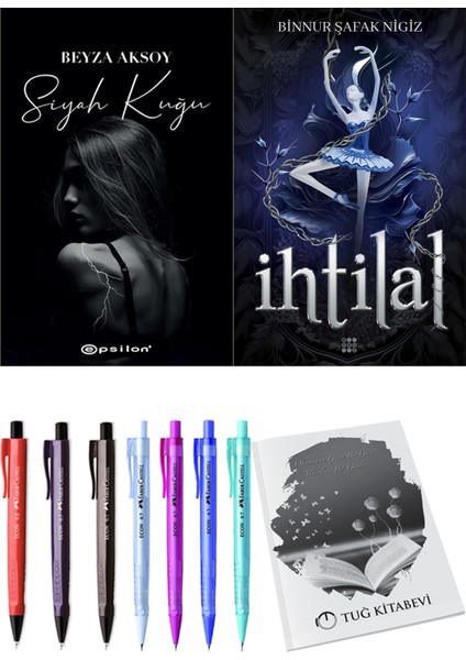 Ihtilal 1 Zelzele Binnur Şafak Nigiz ve Epsilon Yayınevi Siyah Kuğu Beyza Aksoy 2li Set