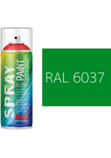 Extra Pigmentli Özel Yapım Akrilik Sprey Boya 400 ml (Yeşil Tonları)(Araba-Metal-Ahşah-Plastik)