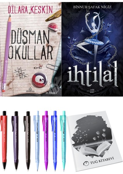 Ihtilal 1 Zelzele Binnur Şafak Nigiz ve Ephesus Yayınları Düşman Okullar 1 Dilara Keskin 2li Set