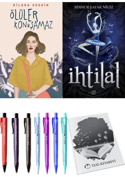 Ihtilal 1 Zelzele Binnur Şafak Nigiz ve Ephesus Yayınları Ölüler Konuşamaz Dilara Keskin 2li Set
