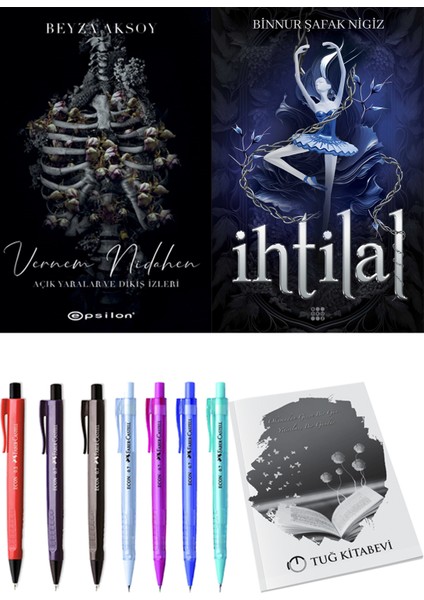 Ihtilal 1 Zelzele Binnur Şafak Nigiz ve Epsilon Yayınevi Vernem Nidahen Beyza Aksoy 2li Set