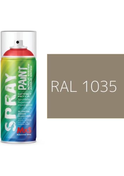 Extra Pigmentli Özel Yapım Akrilik Sprey Boya 400 ml (Sarı Tonları)(Araba-Metal-Ahşah-Plastik)