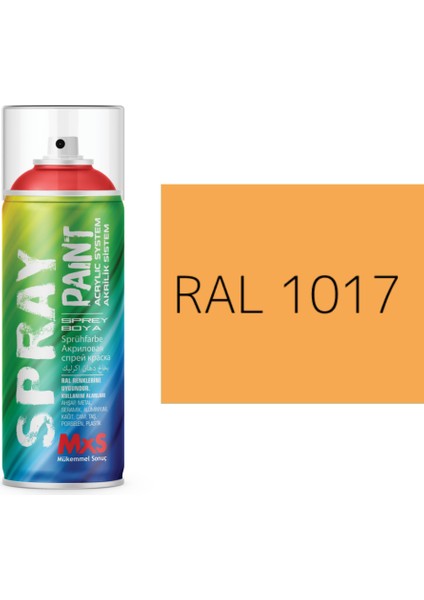 Extra Pigmentli Özel Yapım Akrilik Sprey Boya 400 ml (Sarı Tonları)(Araba-Metal-Ahşah-Plastik)