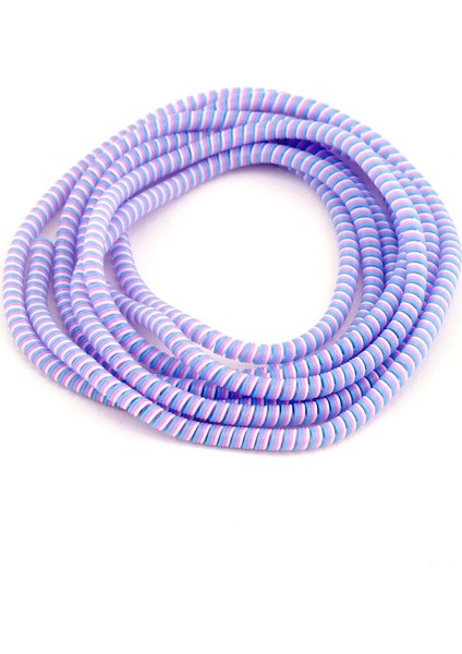 Kablo Kordon Koruyucu Spiral Sarma Kılıf Koruma Eflatun