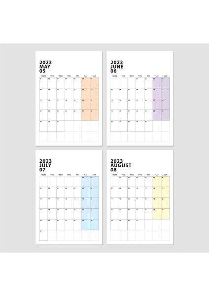 2025 Duvar Takvimi, Aylık Planlayıcı Takvim, Minimalist Takvim, Duvar Planlayıcısı