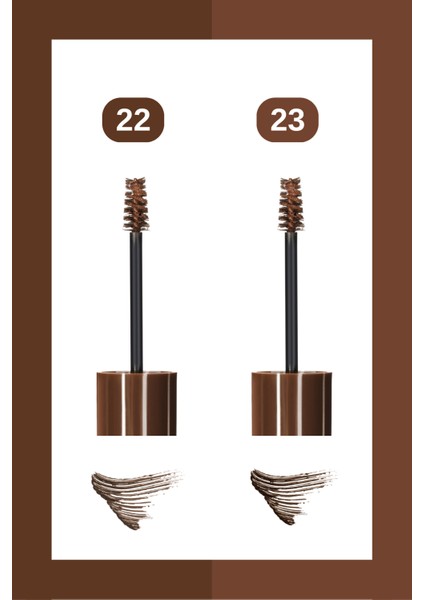 Eyebrow Mascara Set - Kaş Maskarası 22 + 23 + Togin Çanta Hediye fiyatları