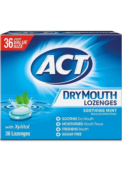 Dry Mouth Lozenges Mint 36 Adet