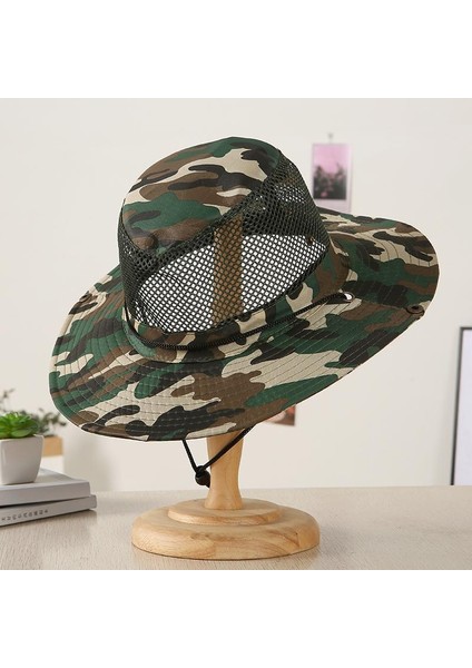 Güneşlik Erkek Yazlık Şapka Erkek Yazlık Açık Balıkçı Şapkası (Yurt Dışından)