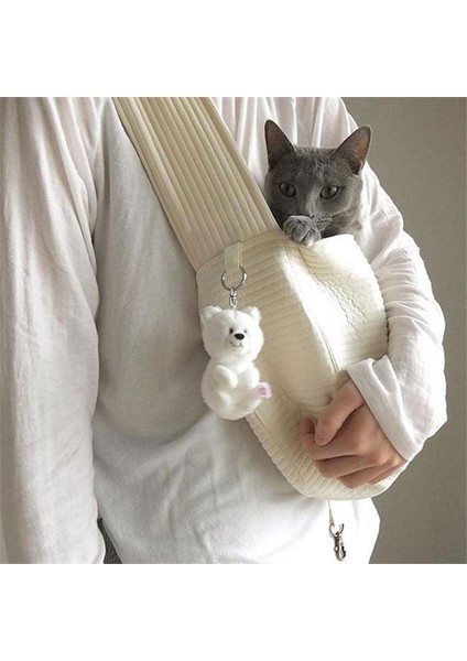 Messenger Kanvas Pet Sırt Çantası Kedi Gezi Çantası Kedi Çantası (Yurt Dışından) fiyatları