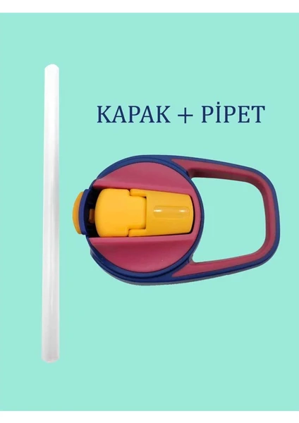 580 ml ve 430 ml Kırmızı Yedek Kapak + Pipet