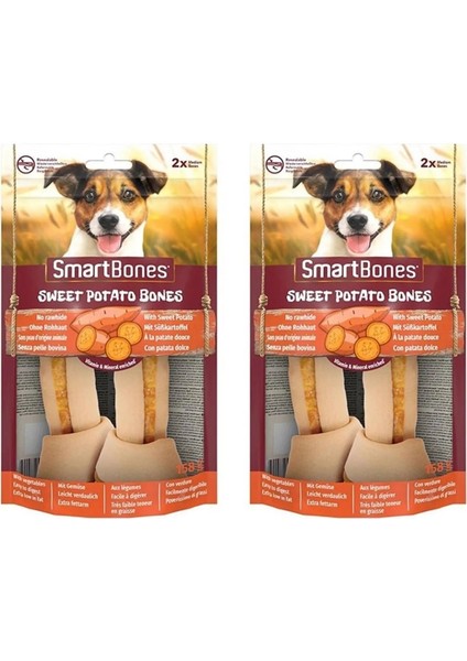 Smartbones Tavuklu ve Tatlı Patatesli Medium Kemik 2 Li 128 gr. x 2 Adet