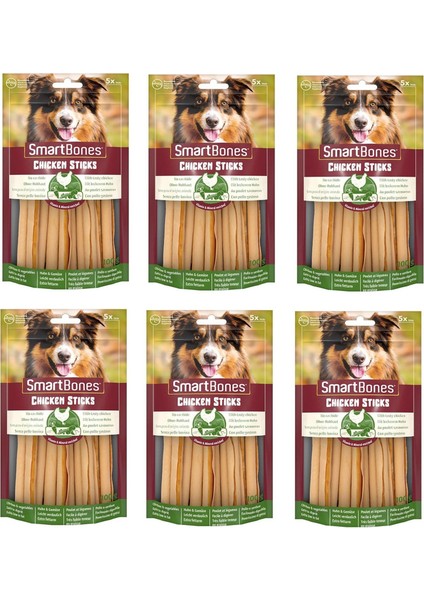 Smart Bones Smartbones Tavuklu Stick Köpek Ödülü 5 Li 100 gr. x 6 Adet