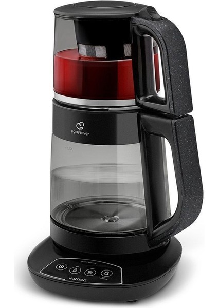 Çay, Mama Suyu ve Kettle 3 In 1 Konuşan Cam Çay Makinesi Aile Boyu Kapasite 1700W