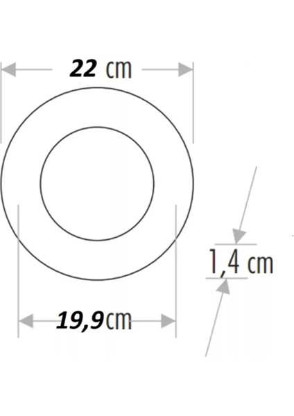 CT-5169 Slim LED Panel 18W Beyaz - 3'lü Paket
